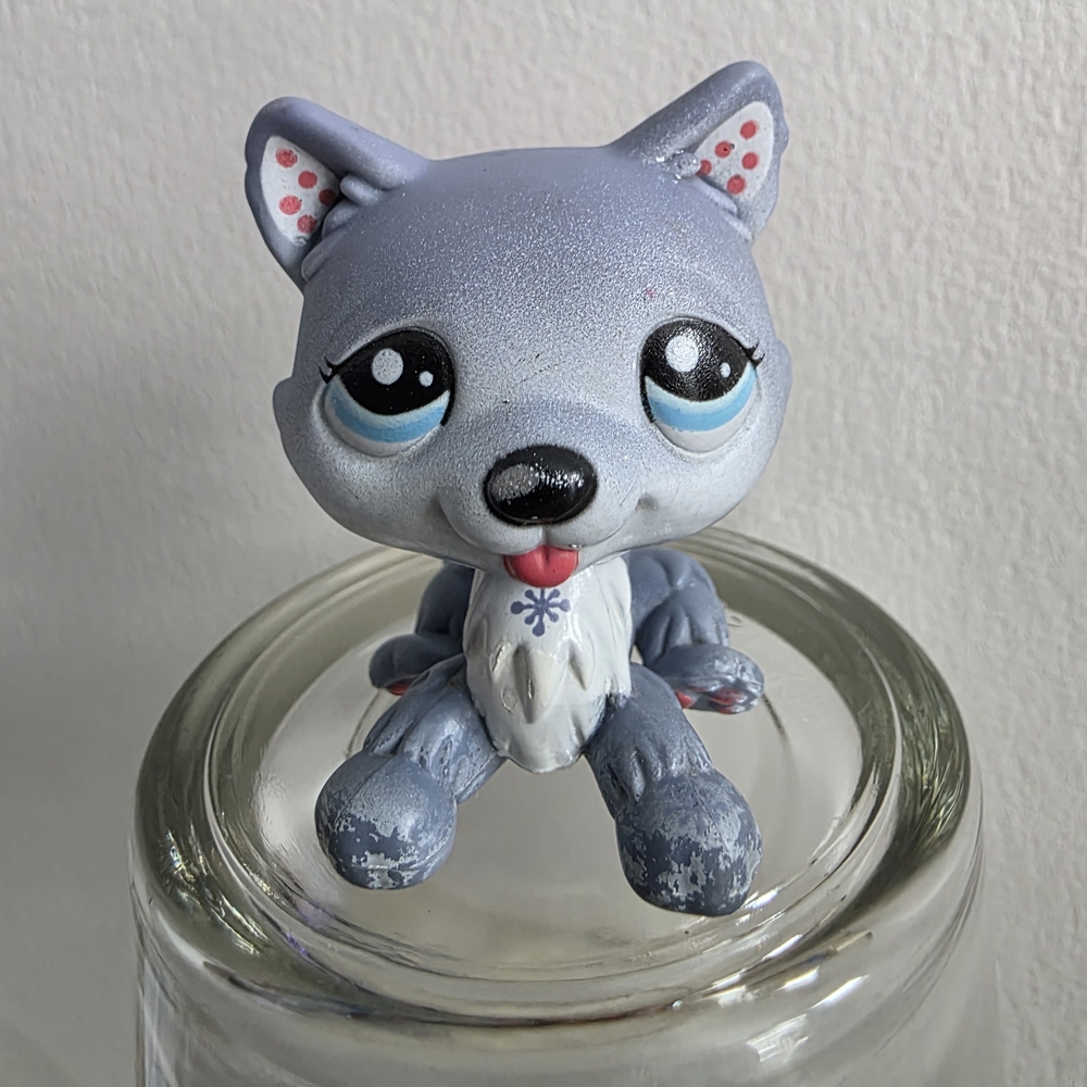 3/$22 HUSKY DOG #1617 - Authentic Littlest Pet Shop - Hasbro LPS